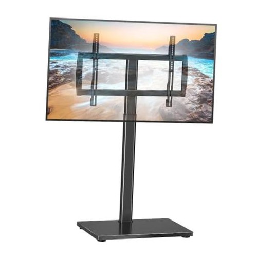 Black floor stand with - tv,