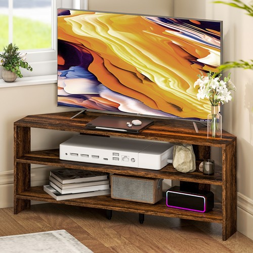 Homcom corner stand tv - stand,,
