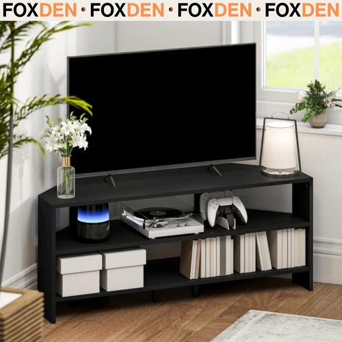 Black corner unit cabinet - corner, tv