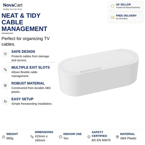 Cable organizer box white - cable,