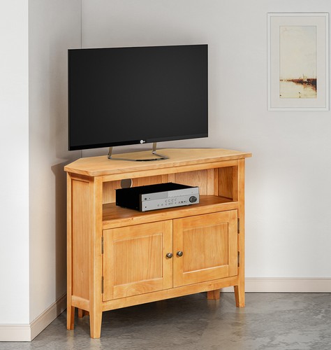 Corner stand small oak - corner, tv