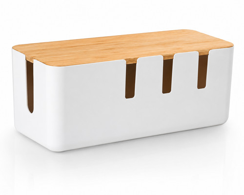 Cable management box - box, wood