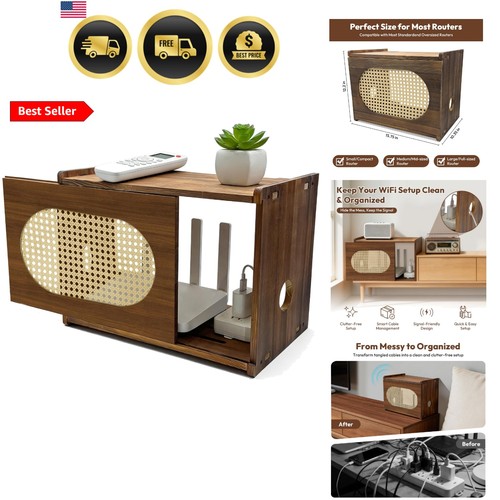 Wooden router box - wi-fi,